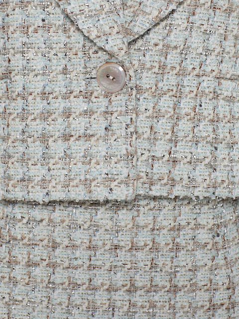 Бежевый костюм-двойка из букле, 4