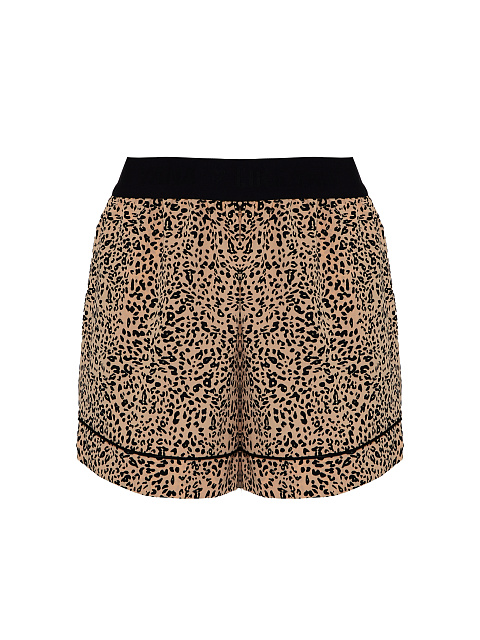 Темно-бежевая пижама с леопардовым принтом, 4