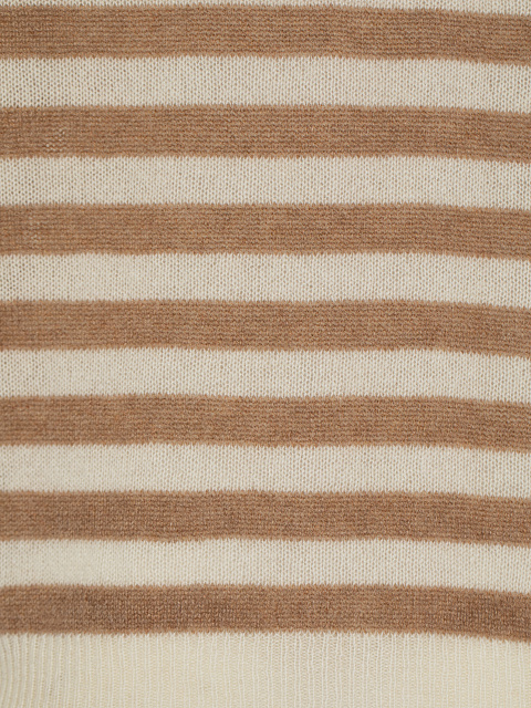 Коричневый кашемировый пуловер в полоску, 3 Коричневый кашемировый пуловер в полоску, 3