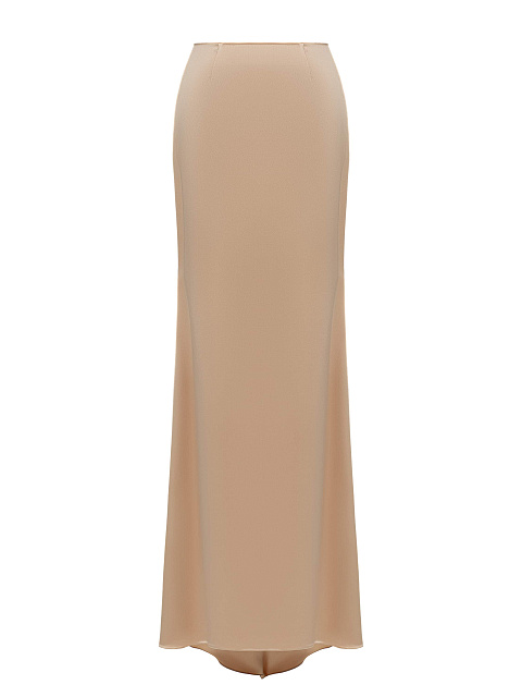 Бежевый шелковый костюм-тройка, 5