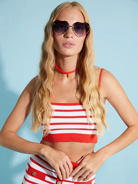 Солнцезащитные очки с градиентными серыми линзами в форме сердец, 4 Солнцезащитные очки с градиентными серыми линзами в форме сердец, 4