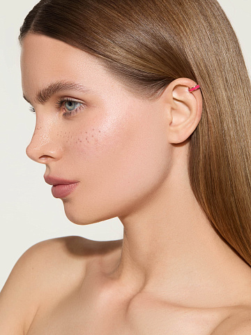 Узкий кафф из розового золота с эмалью Tutti Frutti Color, 2