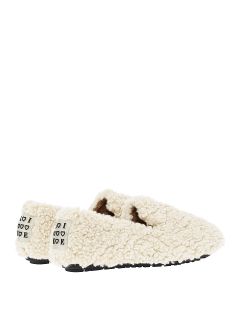 Белые лоферы из эко-меха, 3