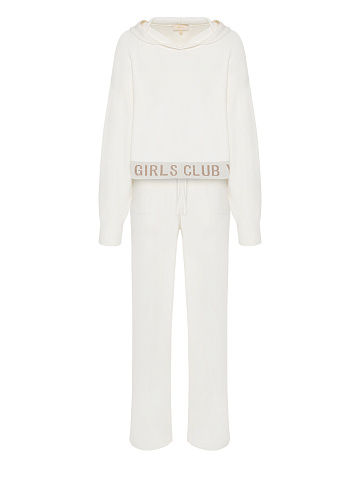 Белый костюм из кашемира Hot Girls Club, 2