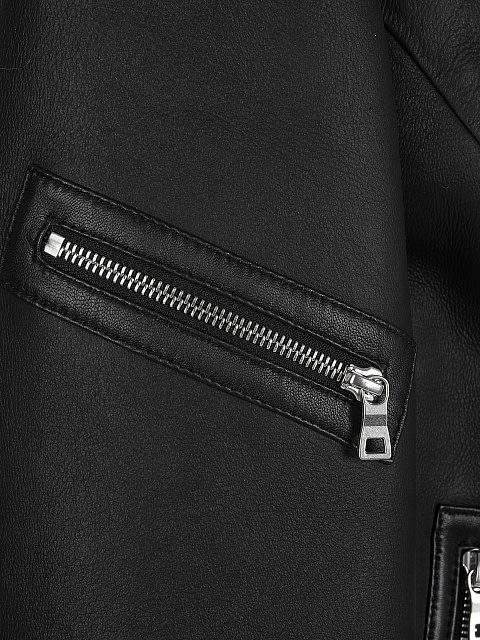 Черная дубленка из овчины, 3