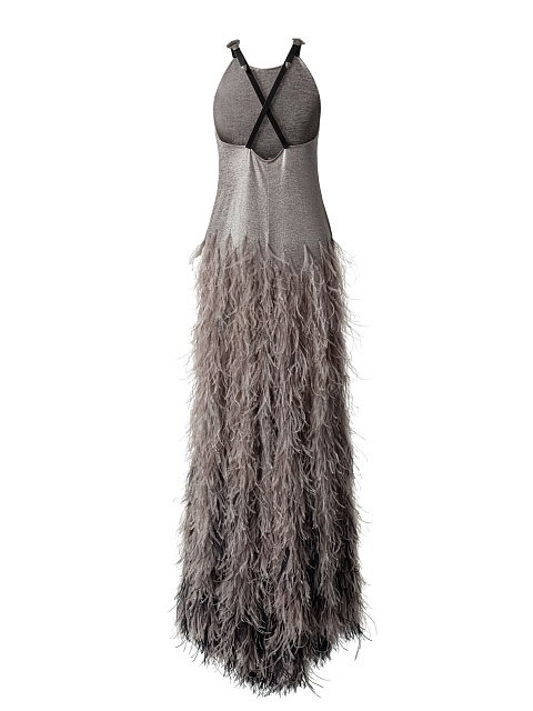 Платье-макси с перьями, 2