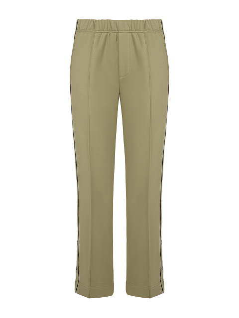 Оливковый трикотажный костюм с вышивкой YD, 3 Оливковый трикотажный костюм с вышивкой YD, 3