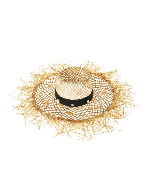 Соломенная шляпа с черной лентой и ракушками, 2 Соломенная шляпа с черной лентой и ракушками, 2