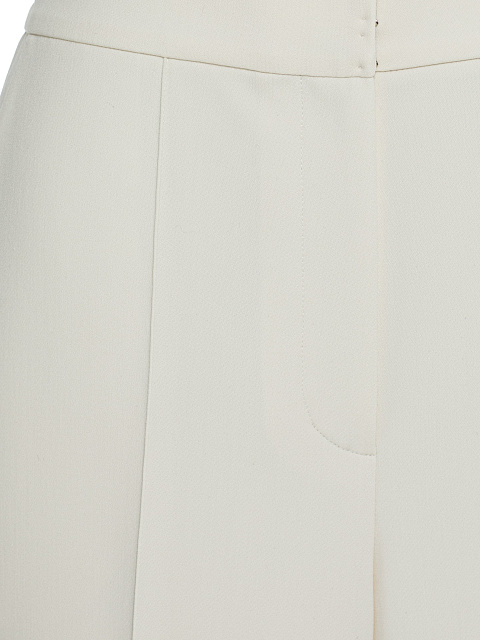 Молочный костюм-двойка из хлопка с брюками клеш, 6