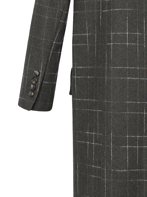 Зеленое пальто из шерсти с узором, 4 Зеленое пальто из шерсти с узором, 4