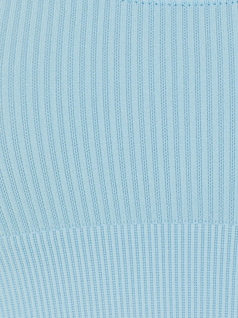 Голубой спортивный топ из трикотажа в рубчик, 3 Голубой спортивный топ из трикотажа в рубчик, 3