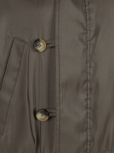 Коричневая парка из шелка на меху рыси, 4 Коричневая парка из шелка на меху рыси, 4