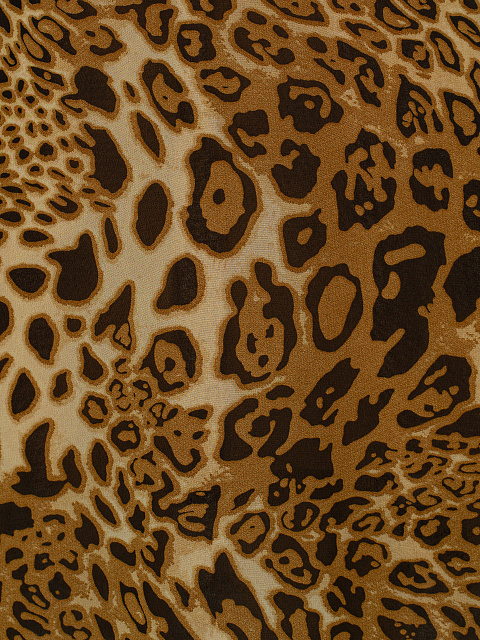 Платье-миди из шифона с леопардовым принтом, 3 Платье-миди из шифона с леопардовым принтом, 3