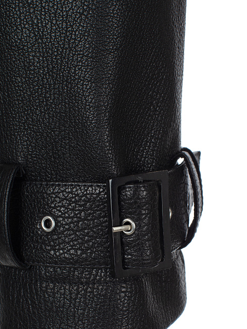 Укороченный кожаный тренч, 6