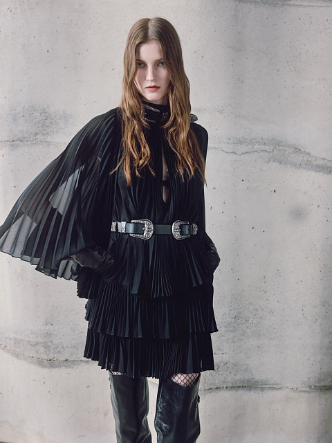 Платье-мини из шифона, 2