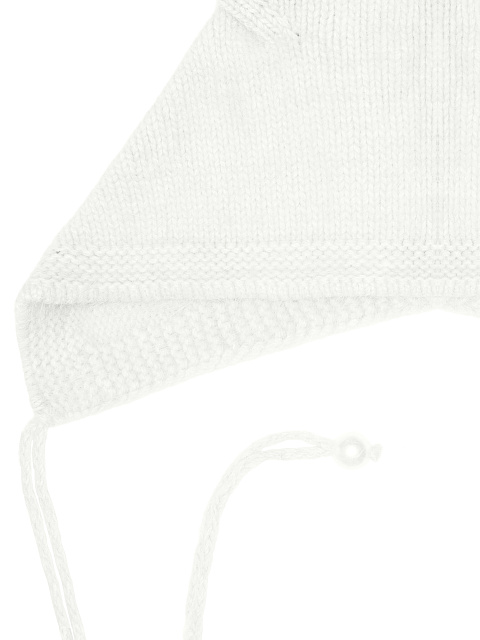 Белая шапка с ушками из ангоры, 3 Белая шапка с ушками из ангоры, 3