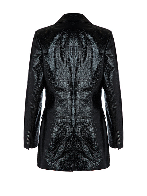 Черный кожаный костюм-двойка, 3 Черный кожаный костюм-двойка, 3