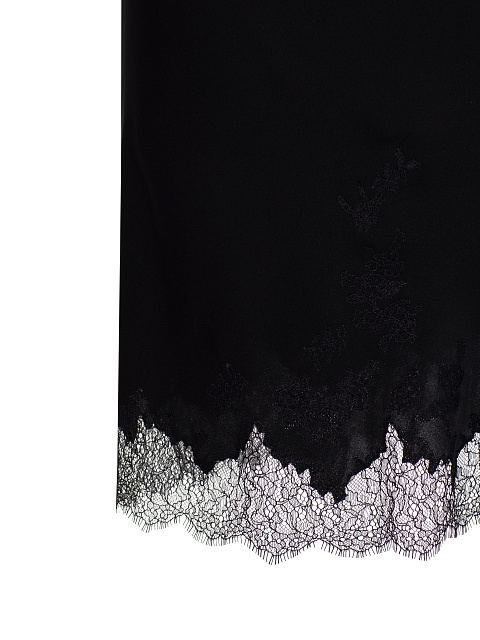 Черное шифоновое платье-миди на запах, 4