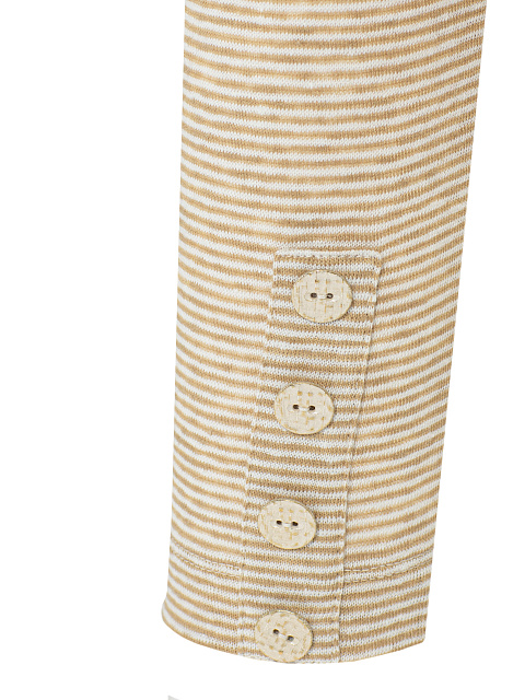 Желтая тельняшка с пуговицами на плечах, 4