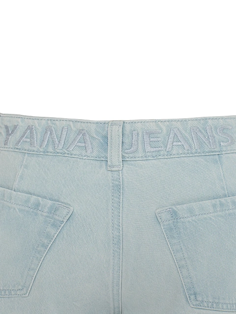 Голубые шорты из денима, 5