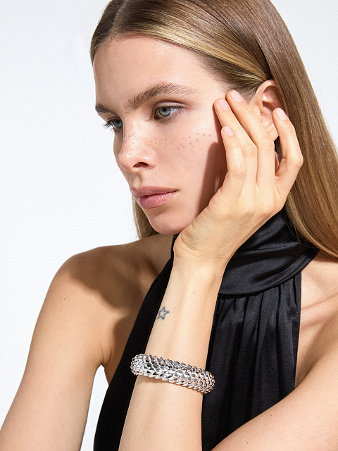 Браслет «Dragon» из белого золота, 2