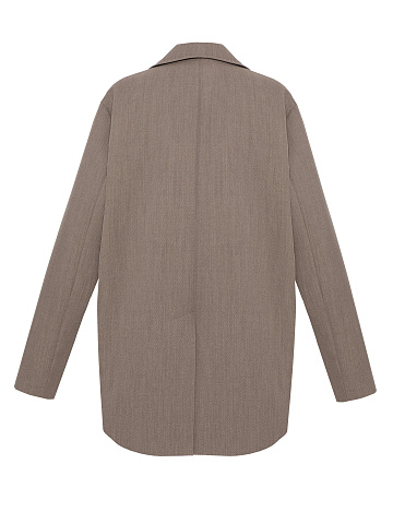 Коричневый шерстяной жакет, 2