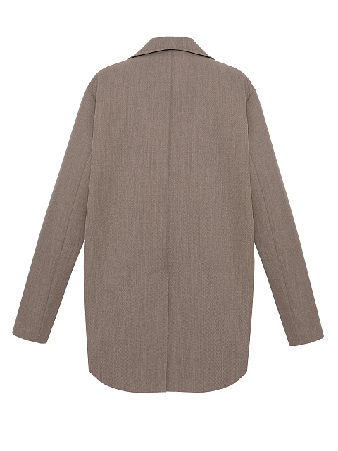 Коричневый шерстяной жакет, 2