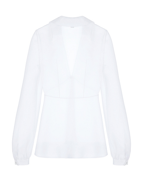 Белая полупрозрачная блузка из шелка, 2 Белая полупрозрачная блузка из шелка, 2