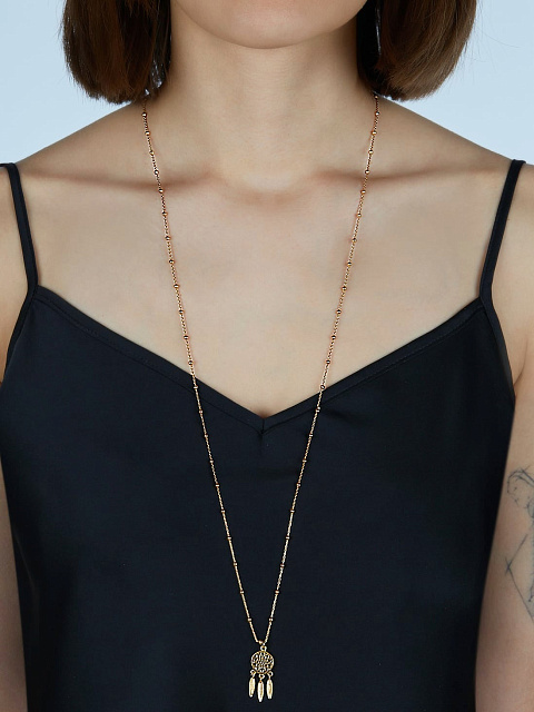 Серебряное колье с кулоном в виде ловца снов, 2 Серебряное колье с кулоном в виде ловца снов, 2