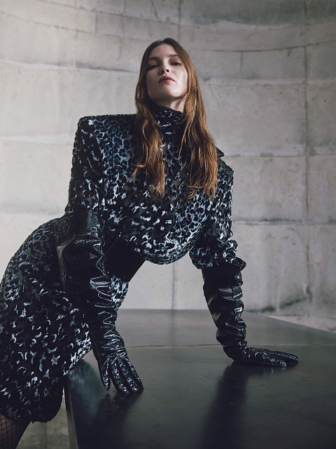 Платье-миди и панбархата, 7