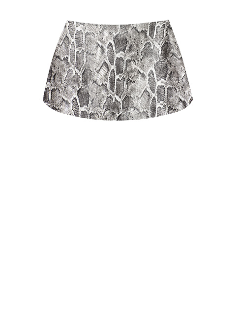 Серая баска из эко-кожи со змеиным принтом, 2 Серая баска из эко-кожи со змеиным принтом, 2