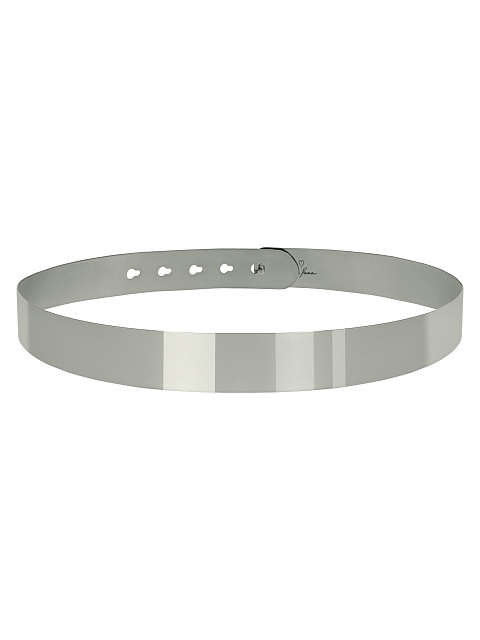 Серебристый широкий пояс из металла, 1