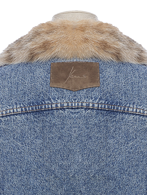 Джинсовая куртка на мехе бобкэт, 2