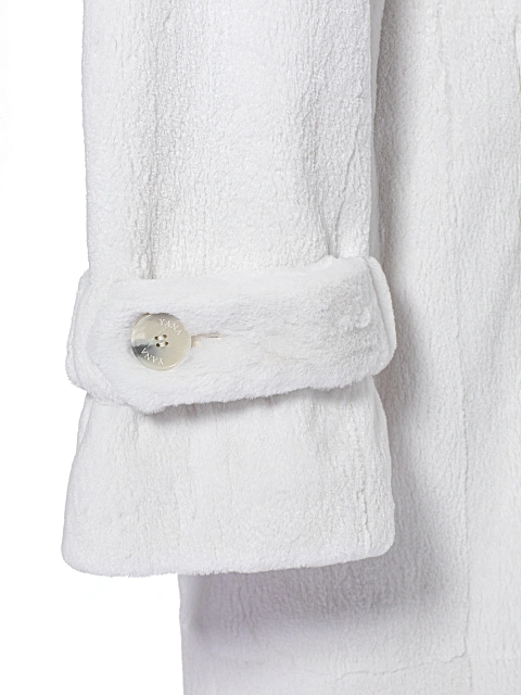 Белый тренч из стриженного меха норки, 4 Белый тренч из стриженного меха норки, 4