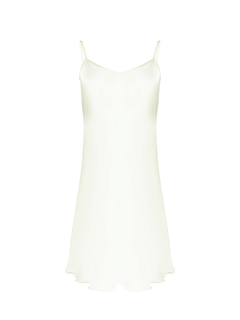 Бледно-желтое шифоновое платье-миди, 3