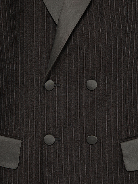 Серый жакет в полоску, 3