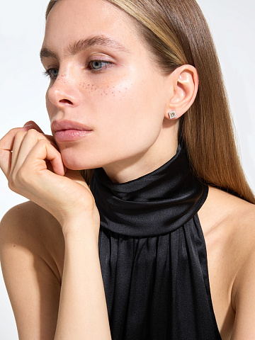 Пусеты с желтыми бриллиантами, 2