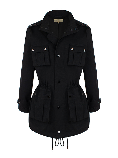 Черная хлопковая парка, 1