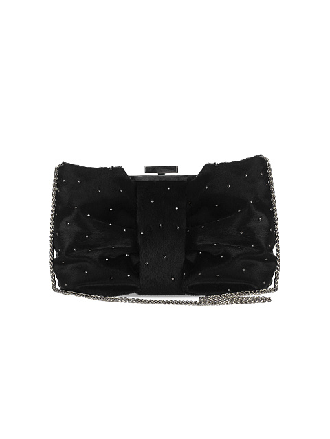 Черная сумка из ворсовой кожи, 3