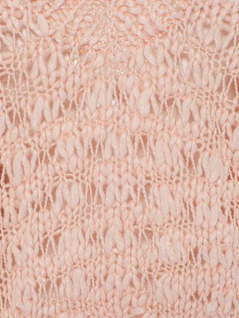 Розовый укороченный пуловер из кашемира и шелка, 3