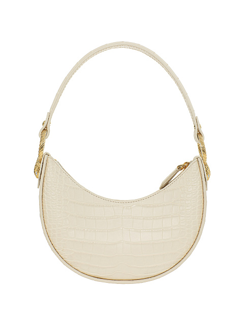 Сумка Half Moon из кожи крокодила молочного цвета, 1