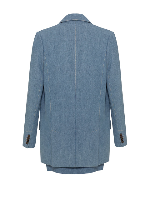 Синий костюм-двойка из денима, 2