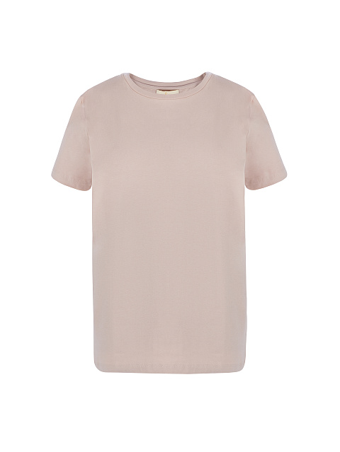 Хлопковая розовая футболка с принтом №5 на спине, 2 Хлопковая розовая футболка с принтом №5 на спине, 2