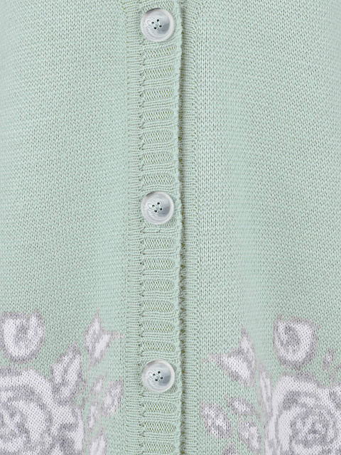 Мятный кардиган с розами, 3 Мятный кардиган с розами, 3