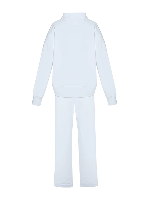 Белый трикотажный костюм с вышивкой YANA, 3