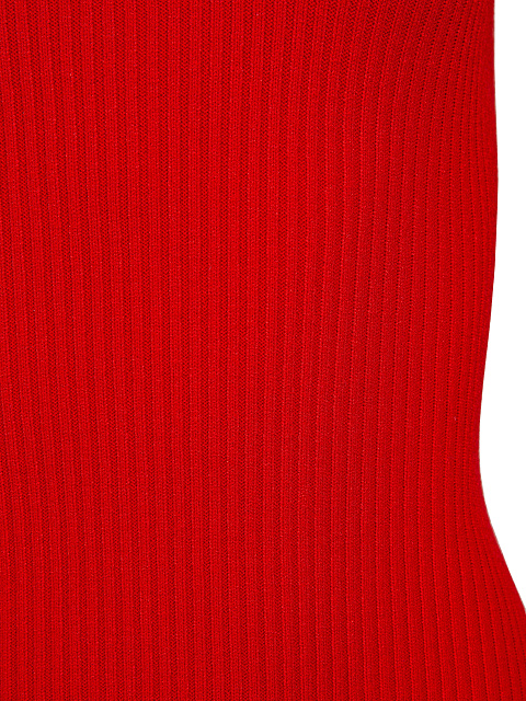 Красное трикотажное платье-мини со шнуровкой на спине, 4 Красное трикотажное платье-мини со шнуровкой на спине, 4