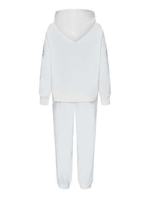 Белый хлопковый костюм с драконами на рукавах, 2