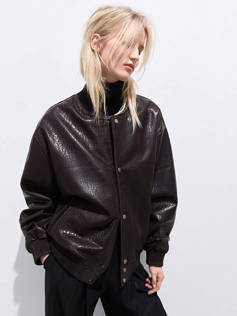 Бомбер из кожи оленя, 3