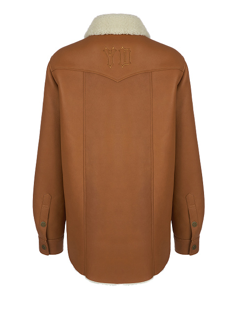 Коричневая куртка из кожи с подкладом из овчины, 2 Коричневая куртка из кожи с подкладом из овчины, 2