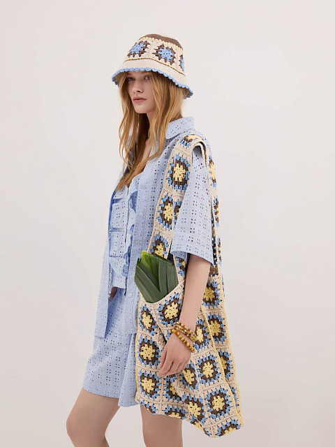 Вязаная сумка-шоппер, 7 Вязаная сумка-шоппер, 7